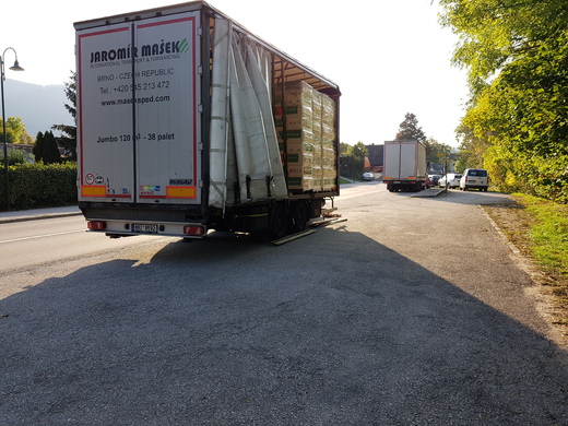 Unloading in Austria